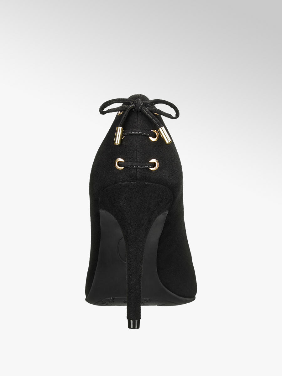 Schwarze Pumps mit Schnürung von Deichmann Schwarze Pumps mit Schnürung von Deichmann